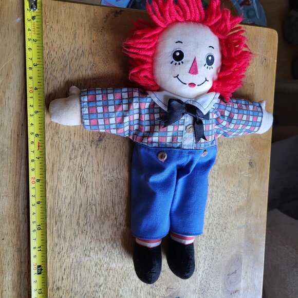 Vintage/Classic Raggedy Andy Small Plush Toy Doll GUC SEE PICTURES - Picture 7 of 7